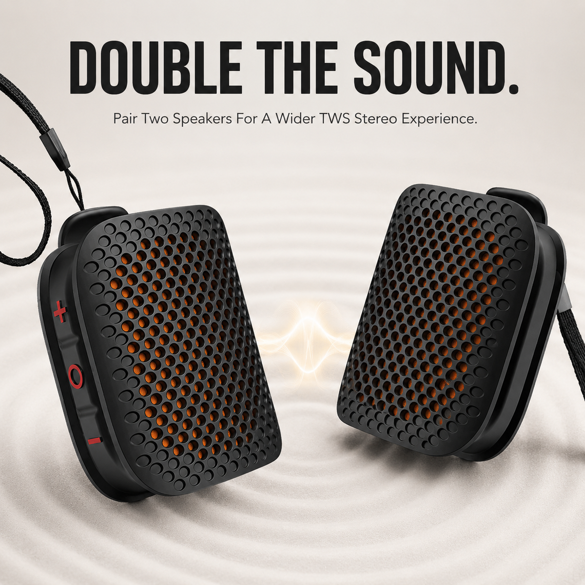 ๐ Magnetic Clip-On Bluetooth Speaker โ IPX7 Waterproof, TWS Stereo & Ultra-Light 80g Wearable Design