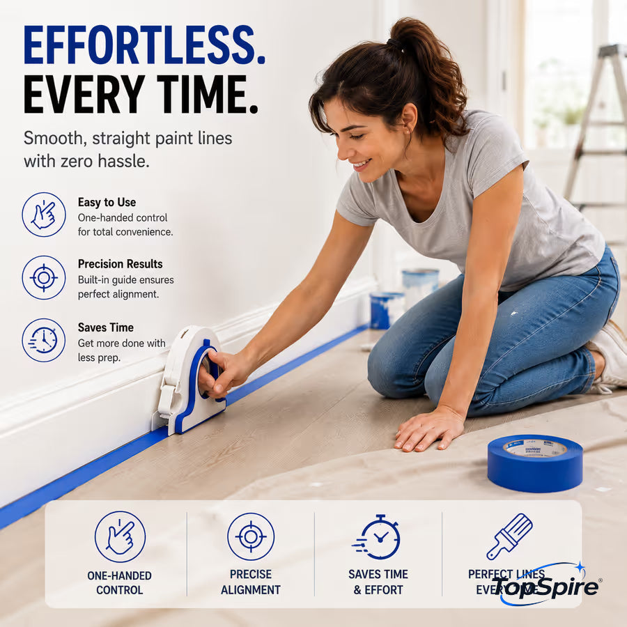 🔥 Last Day 50% OFF –TopSpire®High-efficiency Painter Masking Tape Applicator