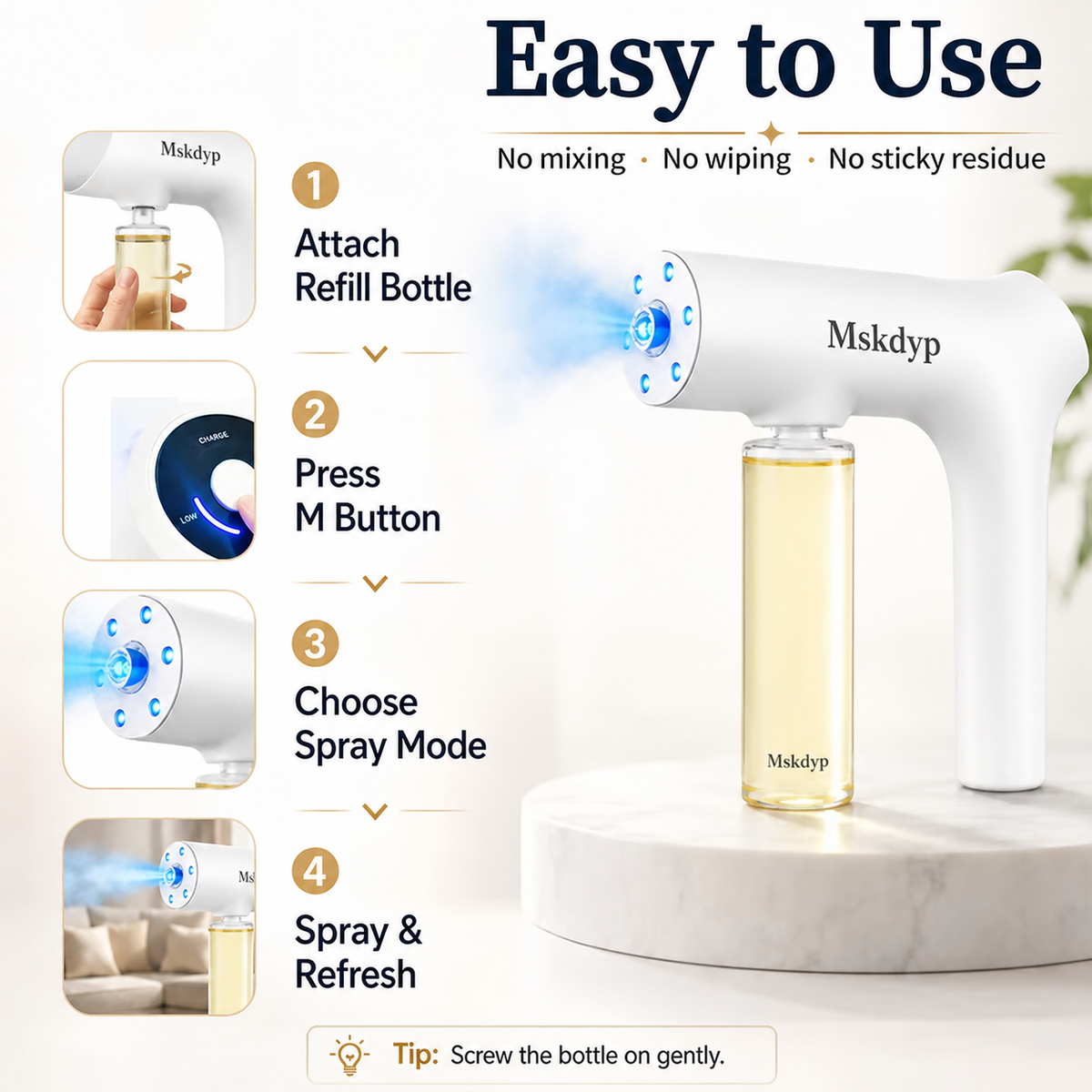 🌿Smart Blue Light Odor Eliminator – Bio-Enzyme Power for Pet Odors, Urine Stains & Fresh Indoor Air