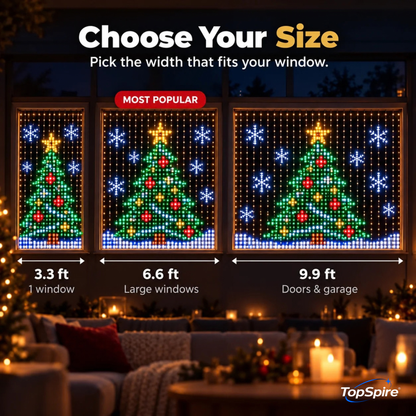 🔥 LAST DAY: 50% OFF —TopSpire®Smart Animated Christmas Lights