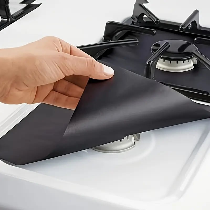 🔥 Last Day 50% OFF –🥘 Reusable Gas Stove Burner Liners♻️ (Set of 4)