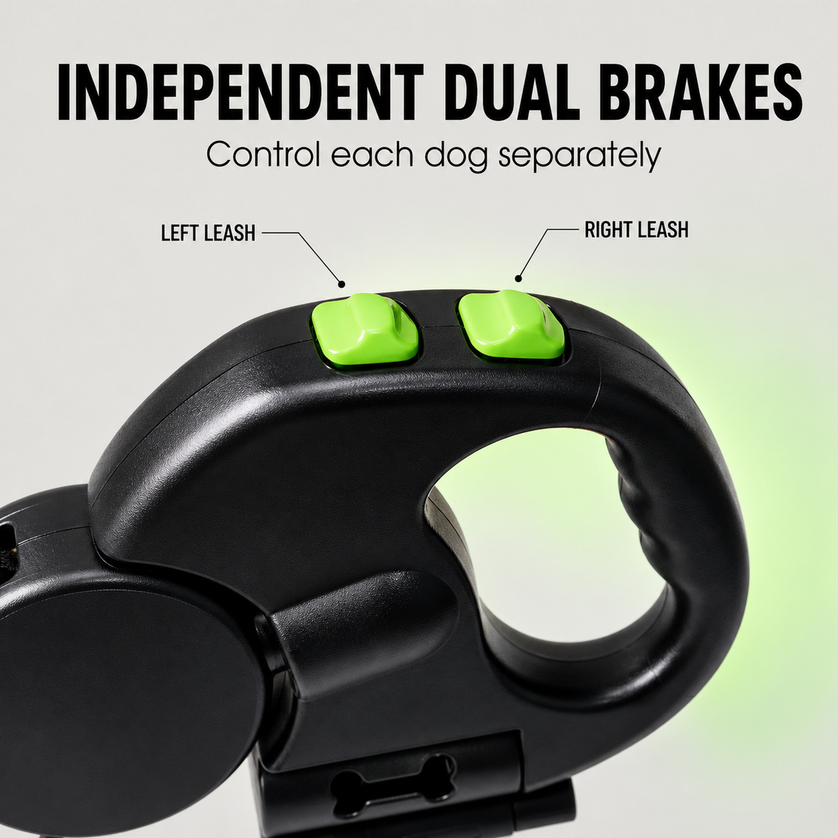 Mskdyp™ — Double retractable leash for 2 dogs