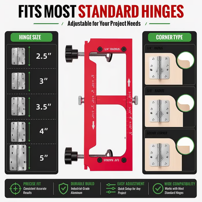🔥Last Day 49% OFF - 🚪 Door Hinge Cut Out Tool for Door & Cabinet Hinges