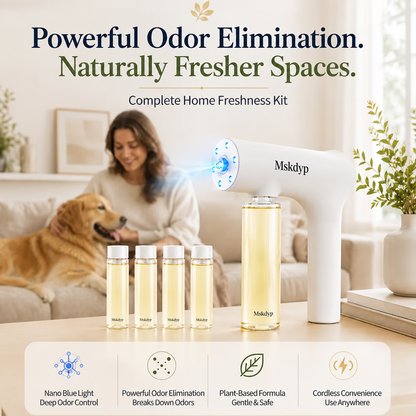 🌿Smart Blue Light Odor Eliminator – Bio-Enzyme Power for Pet Odors, Urine Stains & Fresh Indoor Air