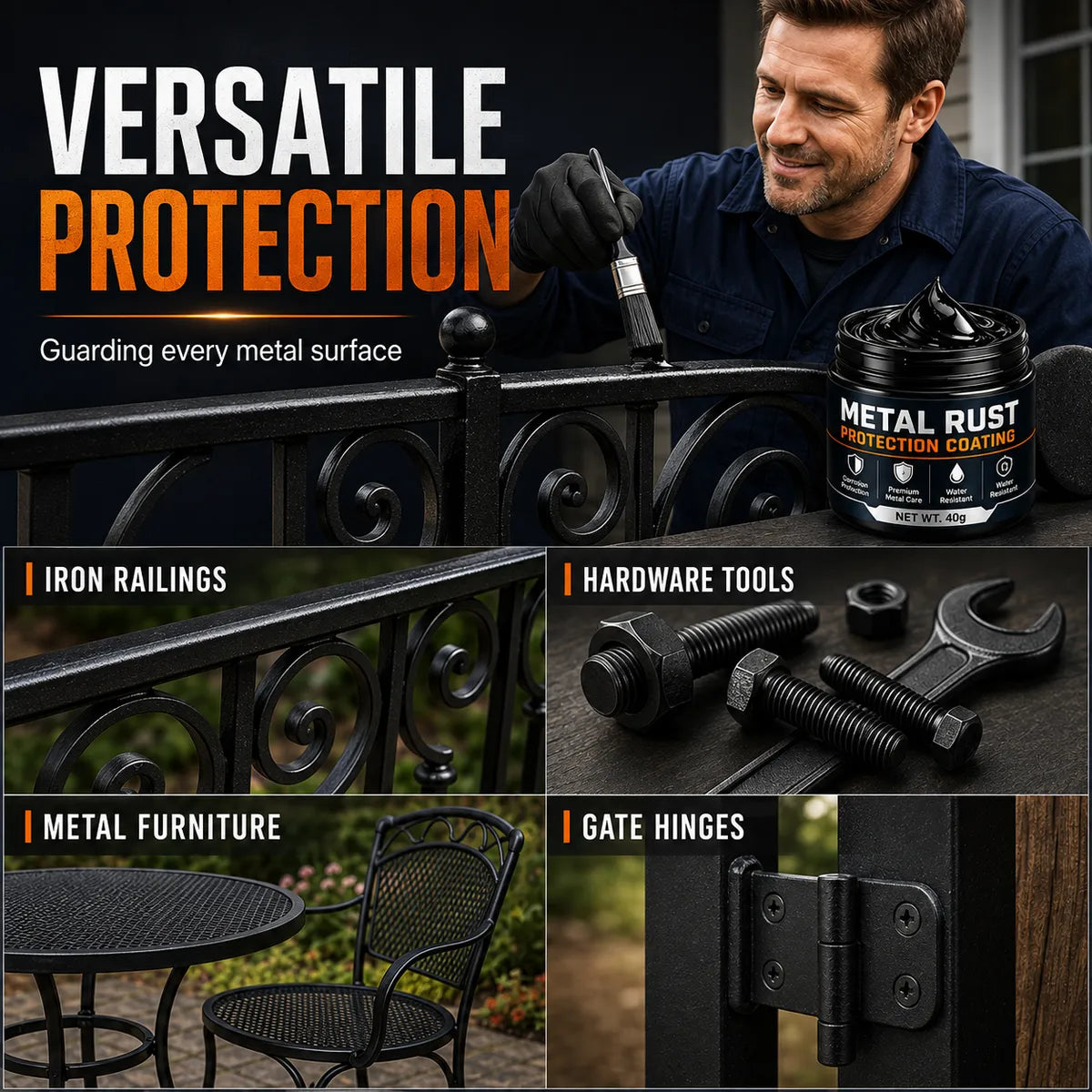 🔥Hot Sale -49% OFF PremiumMetal Rust Protection Paste restoresrusty gates, rai