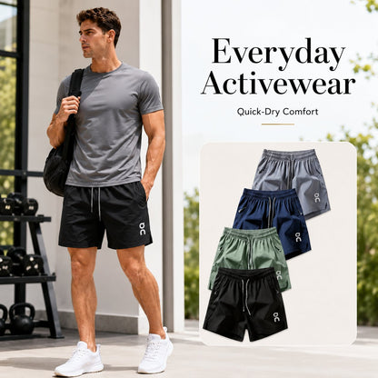 🔥 Last Day 49% OFF –❄️ Ice Silk Quick-Dry Athletic Gym Shorts 4-Piece Pack – Unrestricted Breathable Comfort