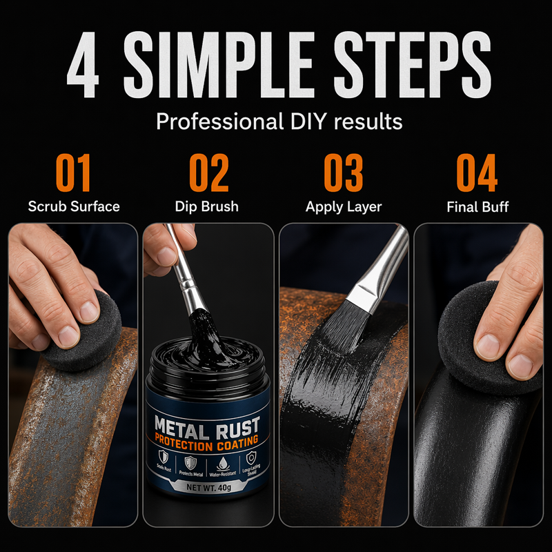 🔥Hot Sale -49% OFF PremiumMetal Rust Protection Paste restoresrusty gates, rai