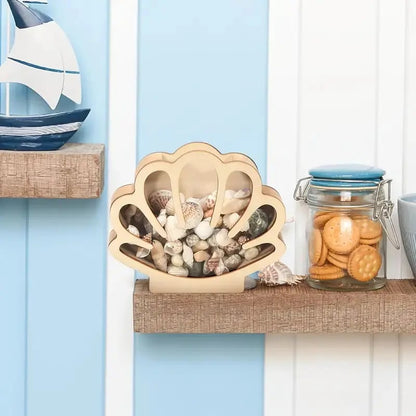 🌊 Ocean Memory Turtle Shadow Box – Coastal Seashell Display Keepsake for Beach Treasures &amp; Travel Memories
