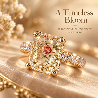 🔥 Last Day 50% OFF – 💍Vintage Rose Floral Ring