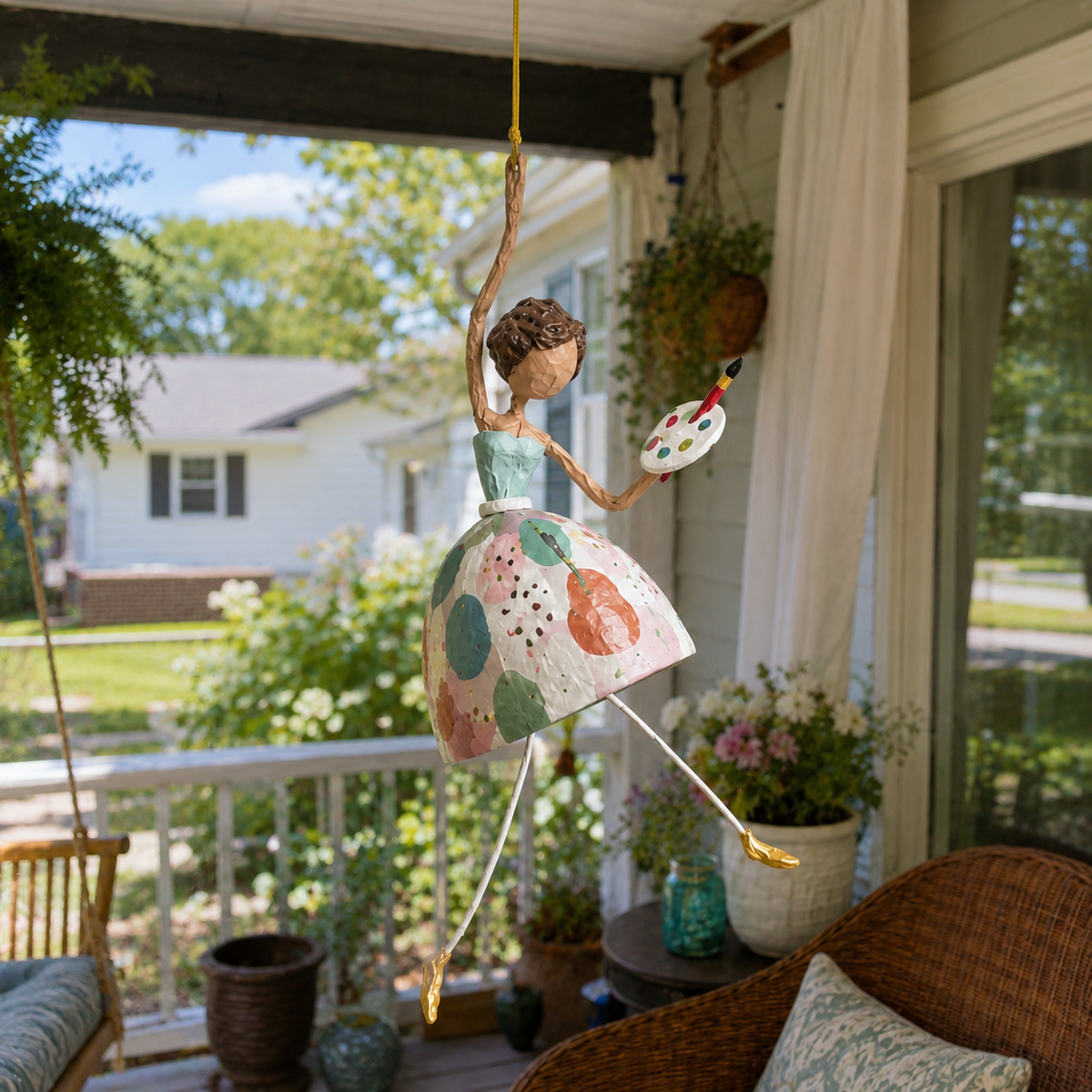 🔥 Last Day 50% OFF –🌈Whimsical Dancing Lady Hanging Ornament