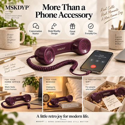🔥 Last Day 50% OFF – MSKDYP™ Retro Corded Handset for Smartphones