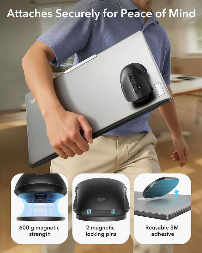 🔥 Last Day 49% OFF -🖱️ Snap-to-Carry Dual-Mode Wireless Mouse