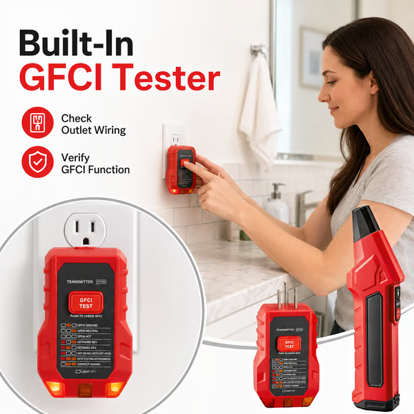 ⚡ Portable Circuit Breaker Finder &amp; GFCI Tester Kit – 4-Adapter Electrical Tracing Tool 🧰