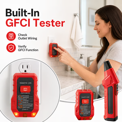 ⚡ Portable Circuit Breaker Finder &amp; GFCI Tester Kit – 4-Adapter Electrical Tracing Tool 🧰