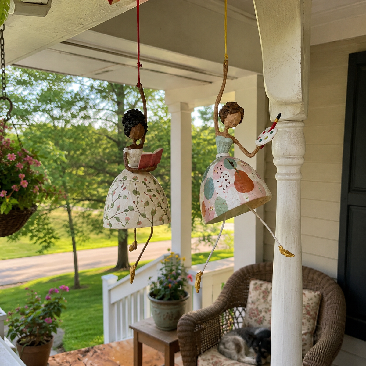 🔥 Last Day 50% OFF –🌈Whimsical Dancing Lady Hanging Ornament