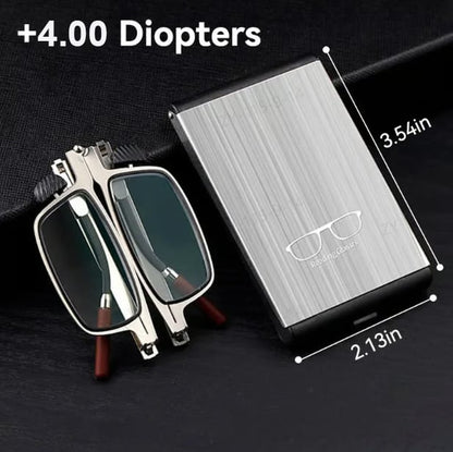 🔥 Last Day 50% OFF –✨ Weightless Folding Readers in a Sleek Metal Vault | Read Anywhere 📖