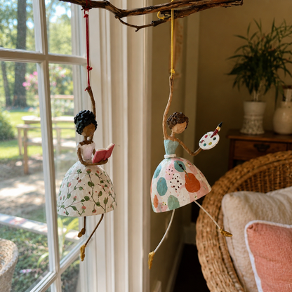 🔥 Last Day 50% OFF –🌈Whimsical Dancing Lady Hanging Ornament