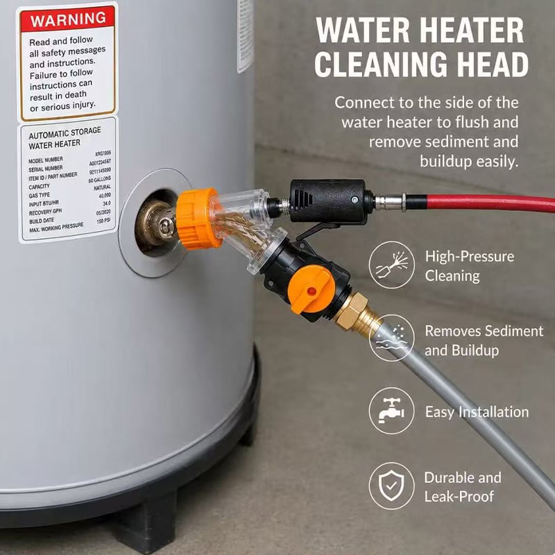 🔥Last Day 50% OFF -💧 Chemical-Free Water Heater Cleaning Kit – Flush Sediment & Restore Hot Water Flow 🔧
