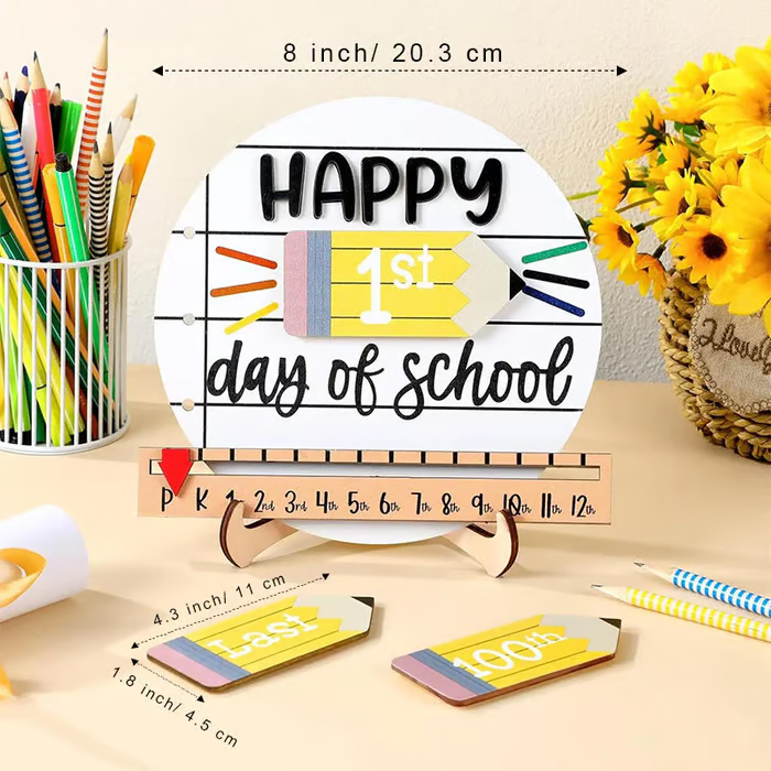 🔥 Last Day 49% OFF –📚Reusable Back-to-School Milestone Board – Kids' Growth Photo Prop