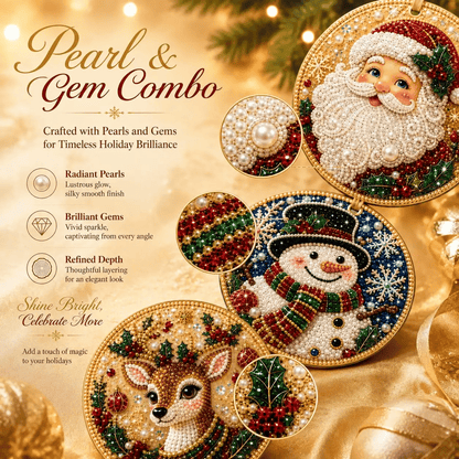 🔥Only $17.99 Last Day Promotion!🎄Christmas DIY Diamond Painting Ornaments Kit (6 PCS)🎅
