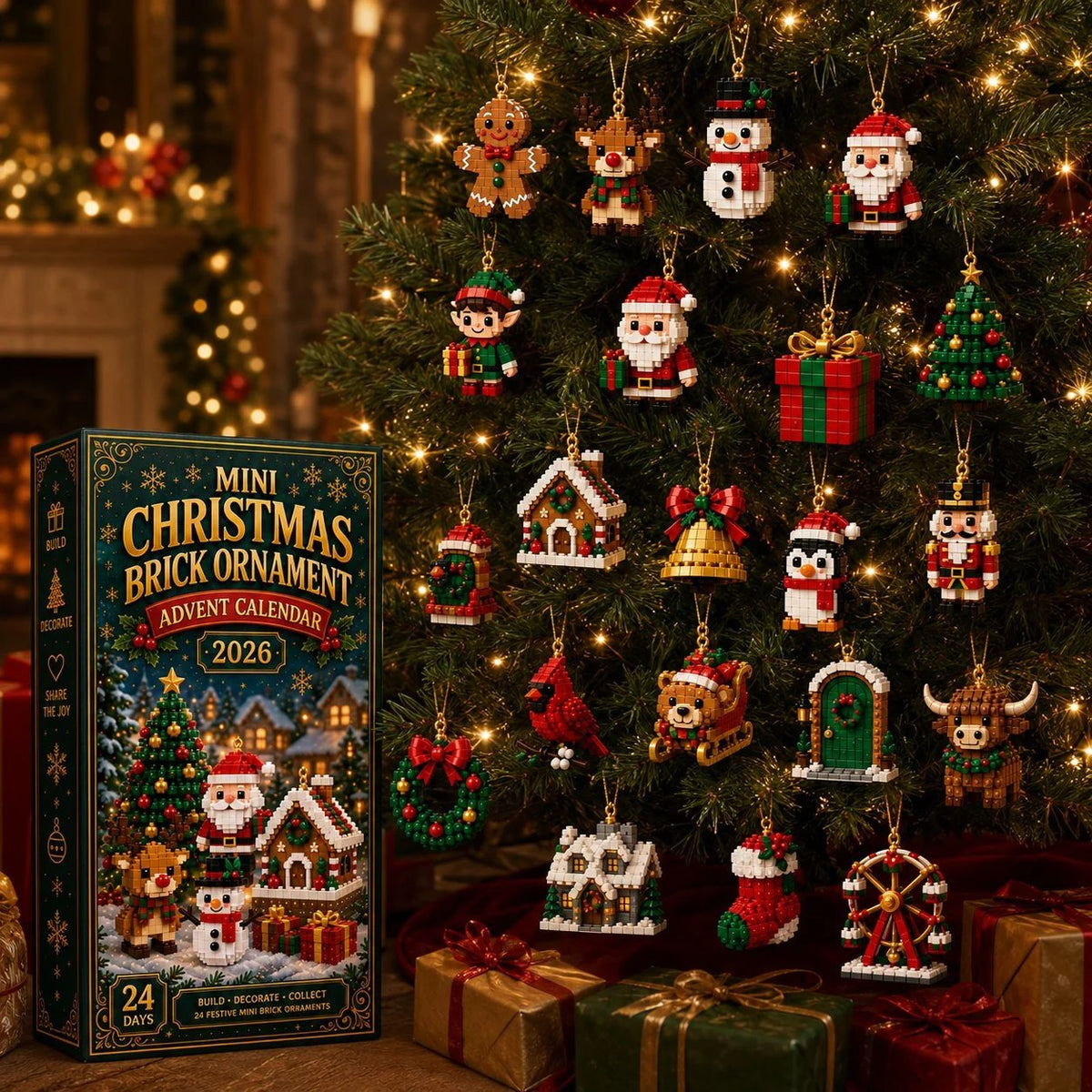 ⏳ Last day to save 50% – 🎄 24-Day Buildable Christmas Ornament Advent Calendar