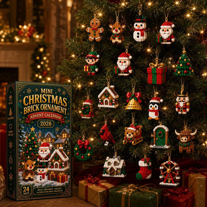 ⏳ Last day to save 50% – 🎄 24-Day Buildable Christmas Ornament Advent Calendar