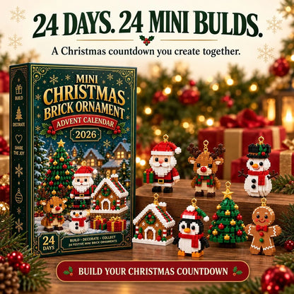⏳ Last day to save 50% – 🎄 24-Day Buildable Christmas Ornament Advent Calendar