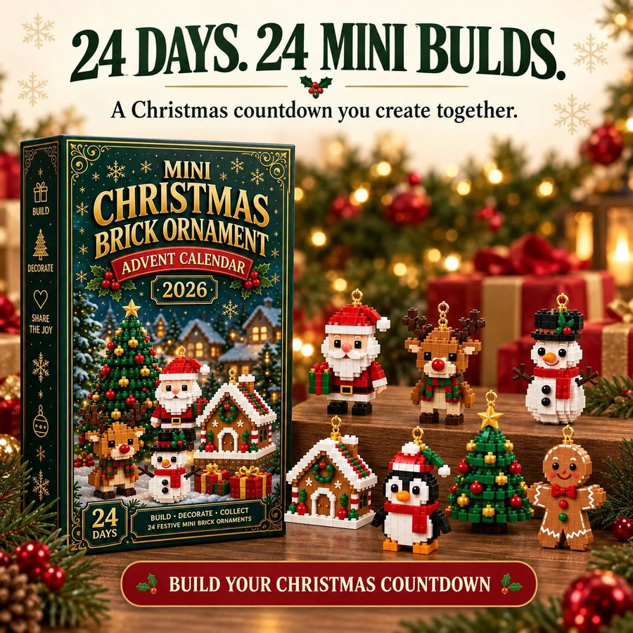 ⏳ Last day to save 50% – 🎄 24-Day Buildable Christmas Ornament Advent Calendar
