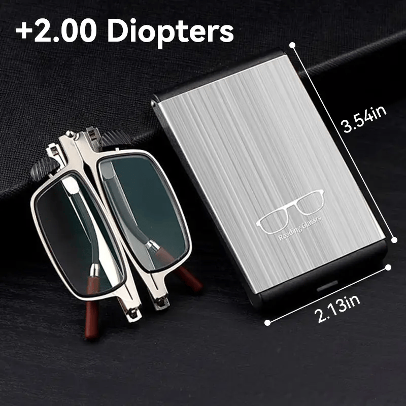 🔥 Last Day 50% OFF –✨ Weightless Folding Readers in a Sleek Metal Vault | Read Anywhere 📖
