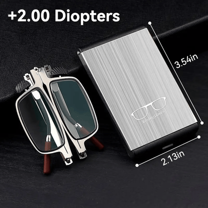 🔥 Last Day 50% OFF –✨ Weightless Folding Readers in a Sleek Metal Vault | Read Anywhere 📖