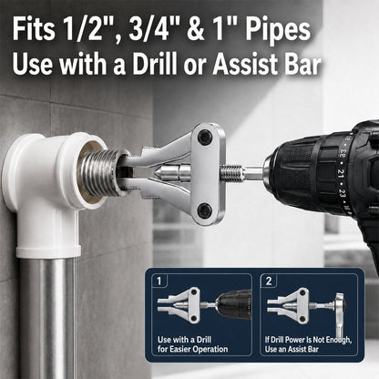 🔥 Last Day 50% OFF – 🛠️ Drill-Powered Broken Pipe Extractor