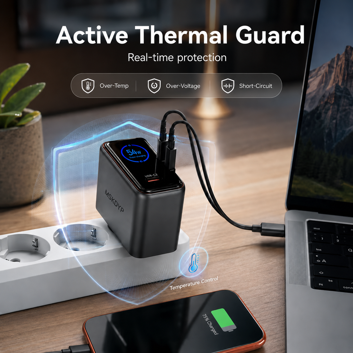 🔥Last Day 50% OFF -⚡ 65W GaN Fast Charger | Smart Animated AI Display 🖥️
