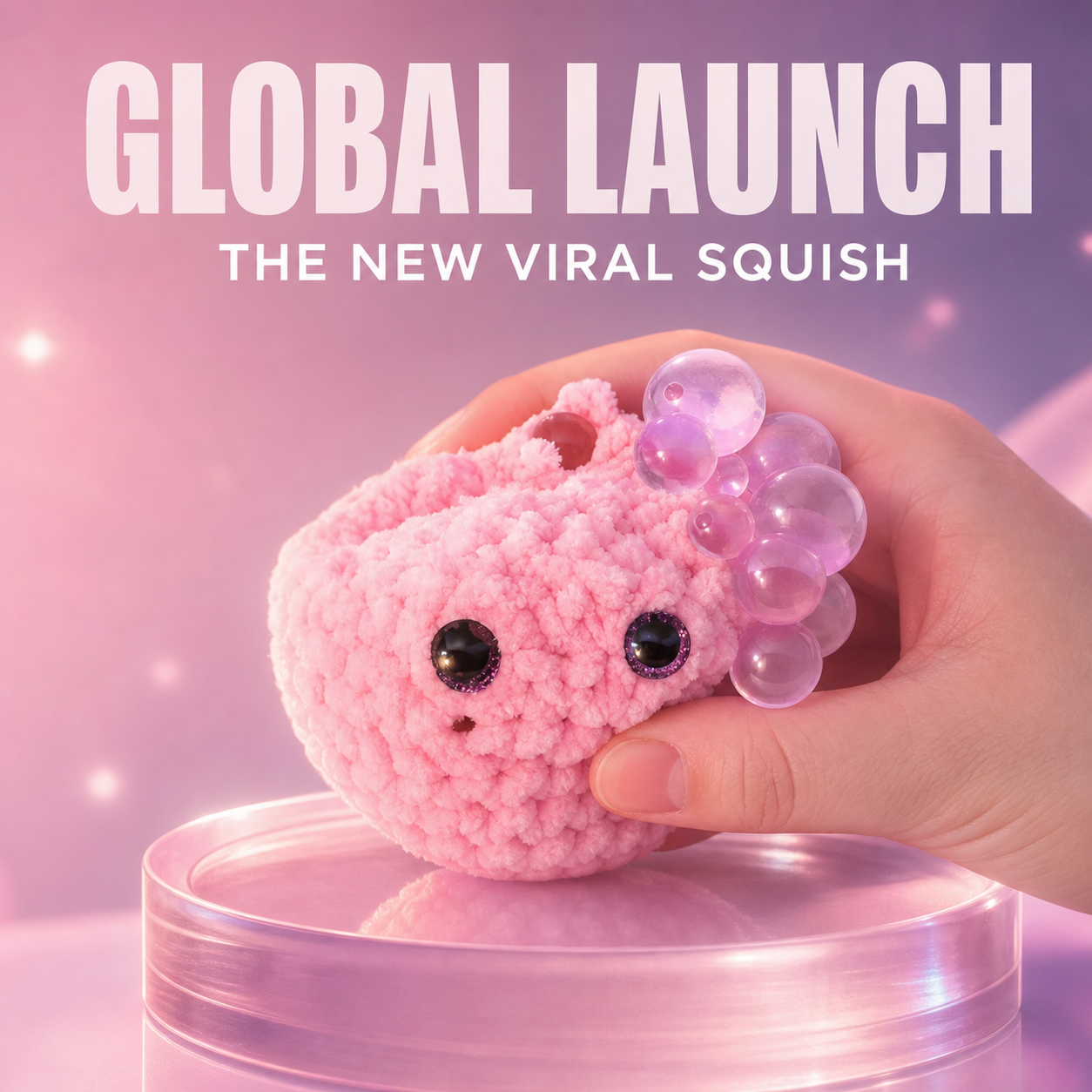 ✨Flumyr BubbleBloom™ – Viral Squeeze & Bloom Crochet Squishy