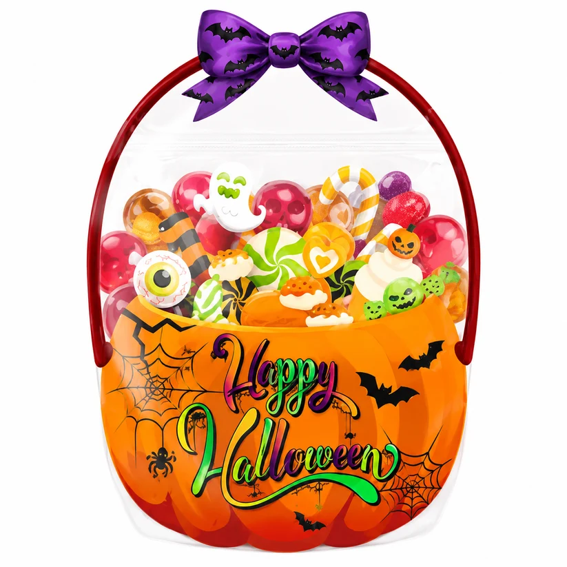 🔥 Last Day 50% OFF – 🎃Cute & Spooky Resealable Candy Treat Bags-30PCS