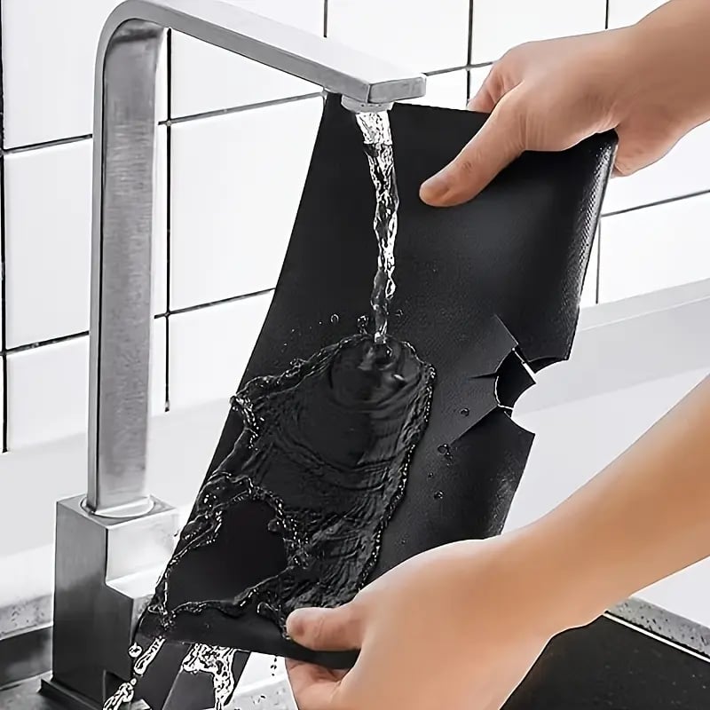 🔥 Last Day 50% OFF –🥘 Reusable Gas Stove Burner Liners♻️ (Set of 4)