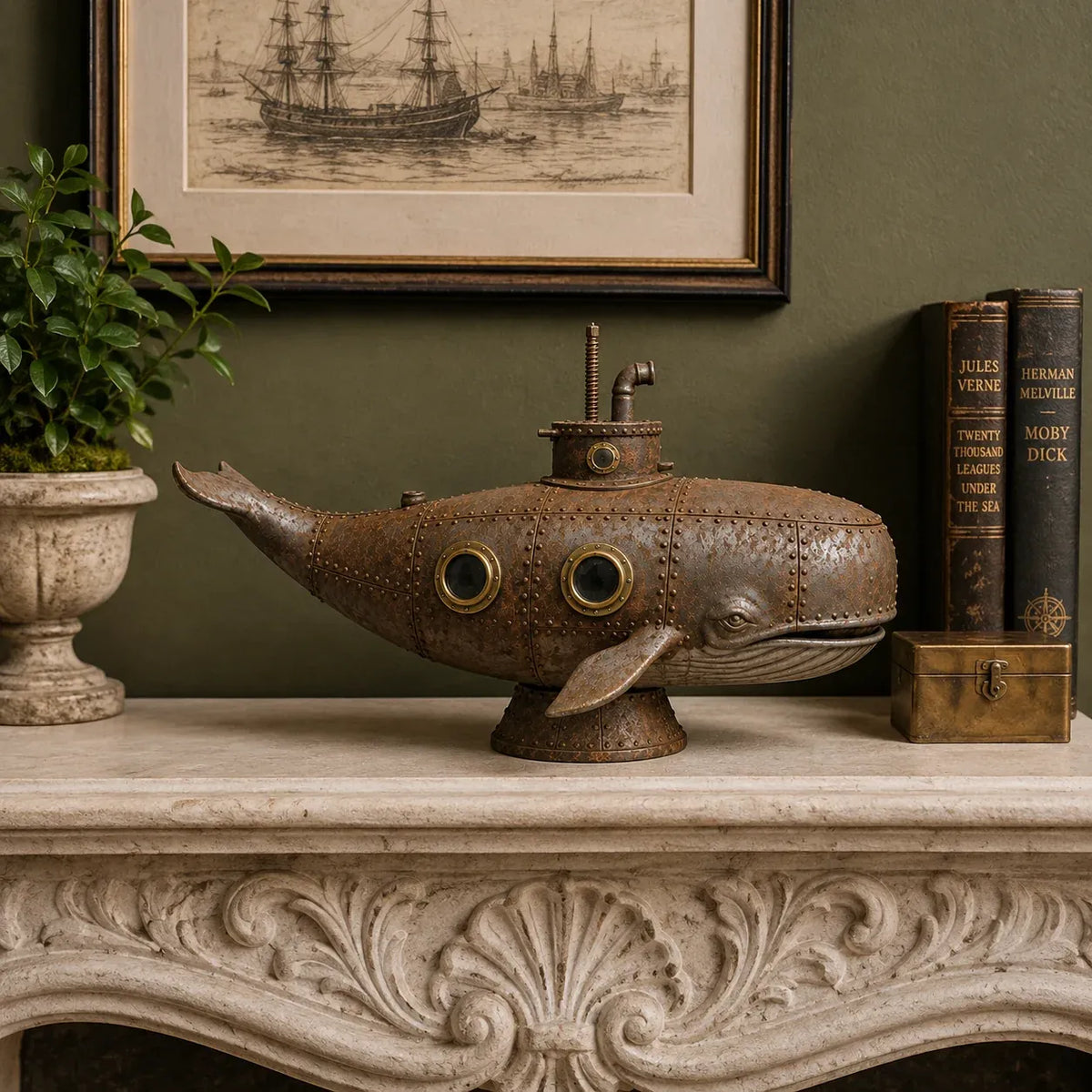 🔥 Last Day 50% OFF –🐳Vintage Mechanical Whale Sculpture