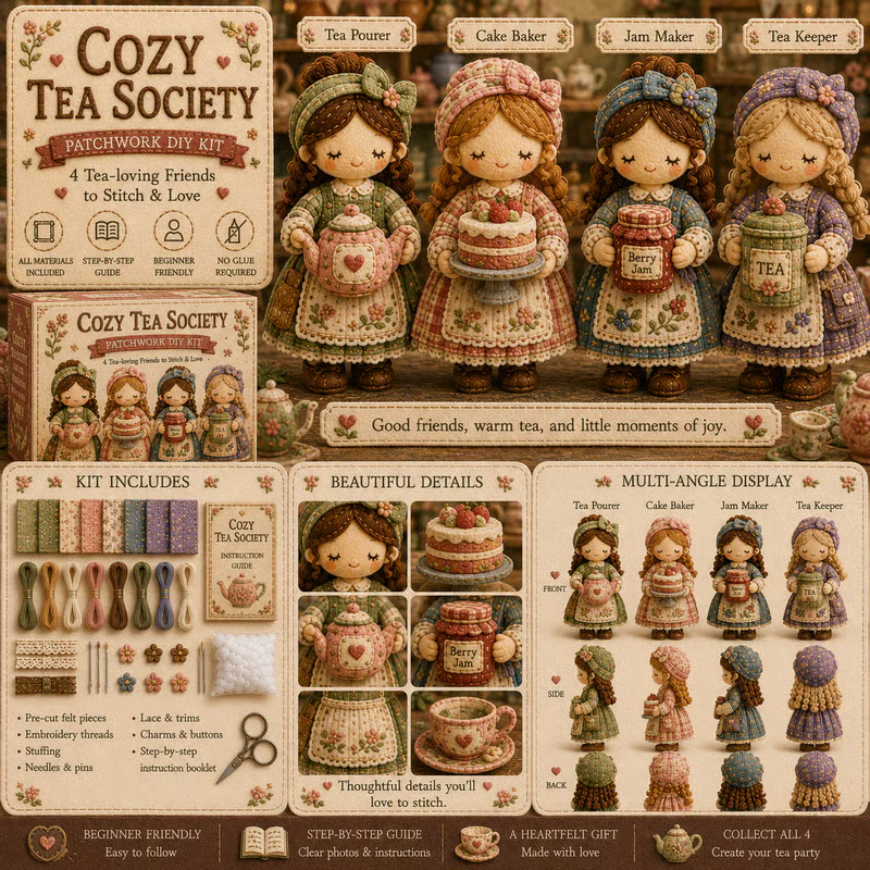 🎁Last Day:49% OFF🧵 Tiny Worlds Collection – Patchwork DIY Kit Series