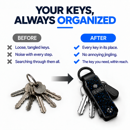 🔥 Last Day 50% OFF –🔑Apple Find My Smart Key Organizer – Compact Trackable Key Holder