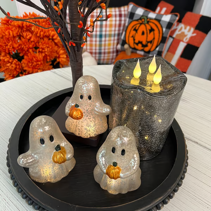 🔥Hot Sale Promotion 49% OFF🎁Set of 3 Illuminated Mercury Glass Ghosts by Flumyr