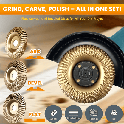 🔥 Last Day 50% OFF–3PCS Wood Carving Disc Set