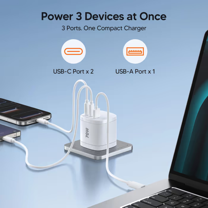 🔥 Last Day 50% OFF –360° Rotating 4-in-1 Universal Travel Charger | 70W GaN