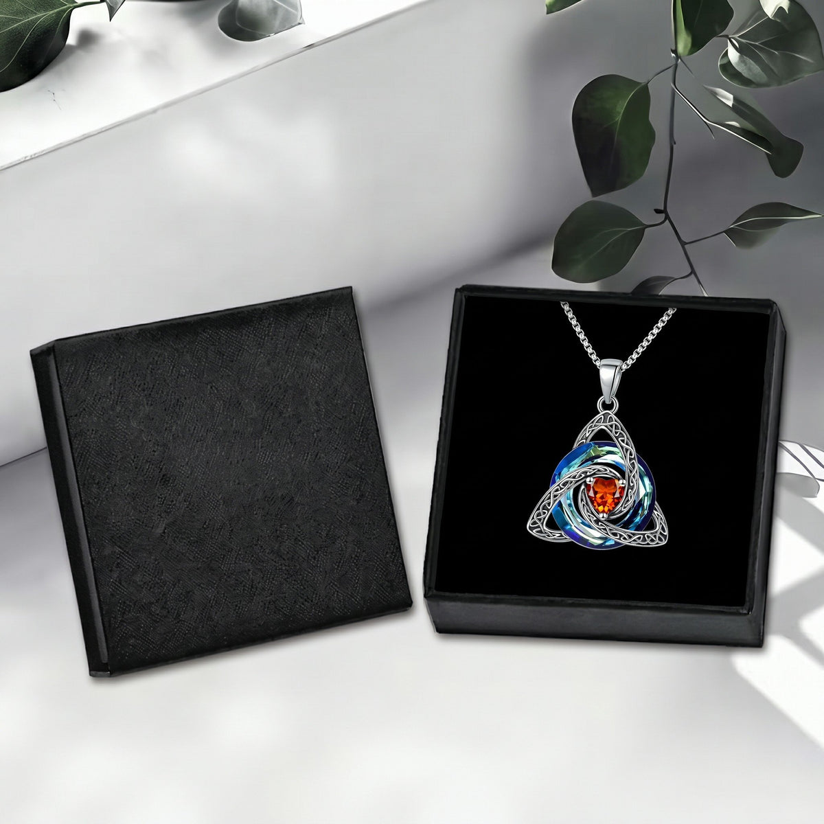 🔥 Last Day 50% OFF –♾️💖Birthstone Celtic Knot Necklace for Women