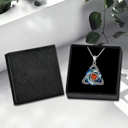 🔥 Last Day 50% OFF –♾️💖Birthstone Celtic Knot Necklace for Women