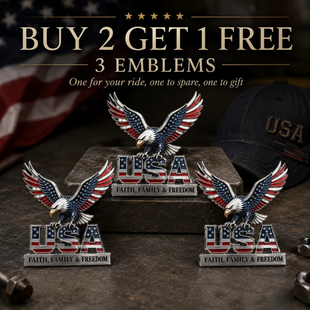 ★USA Faith, Family &amp; Freedom★ Metal Car Emblem