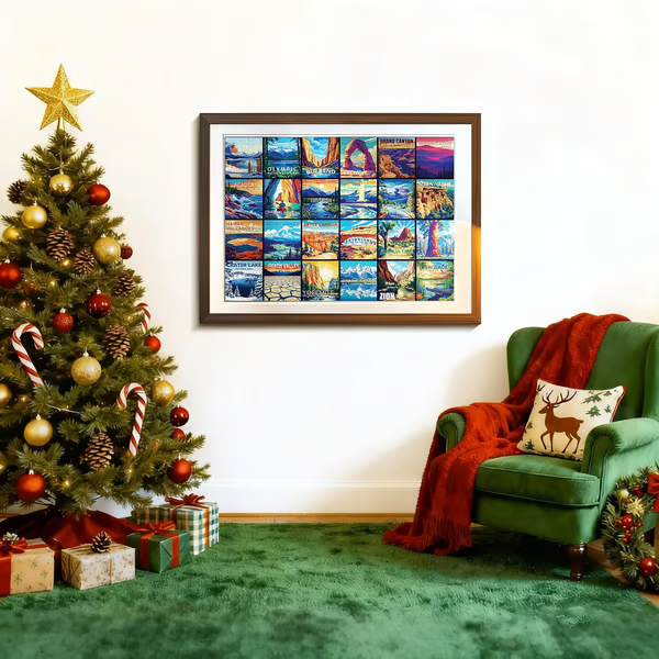 🔥Last Day 49% OFF - 🏞️🧩National Parks Advent Calendar | 🏙️🎁 A Holiday Countdown Full of Travel Dreams