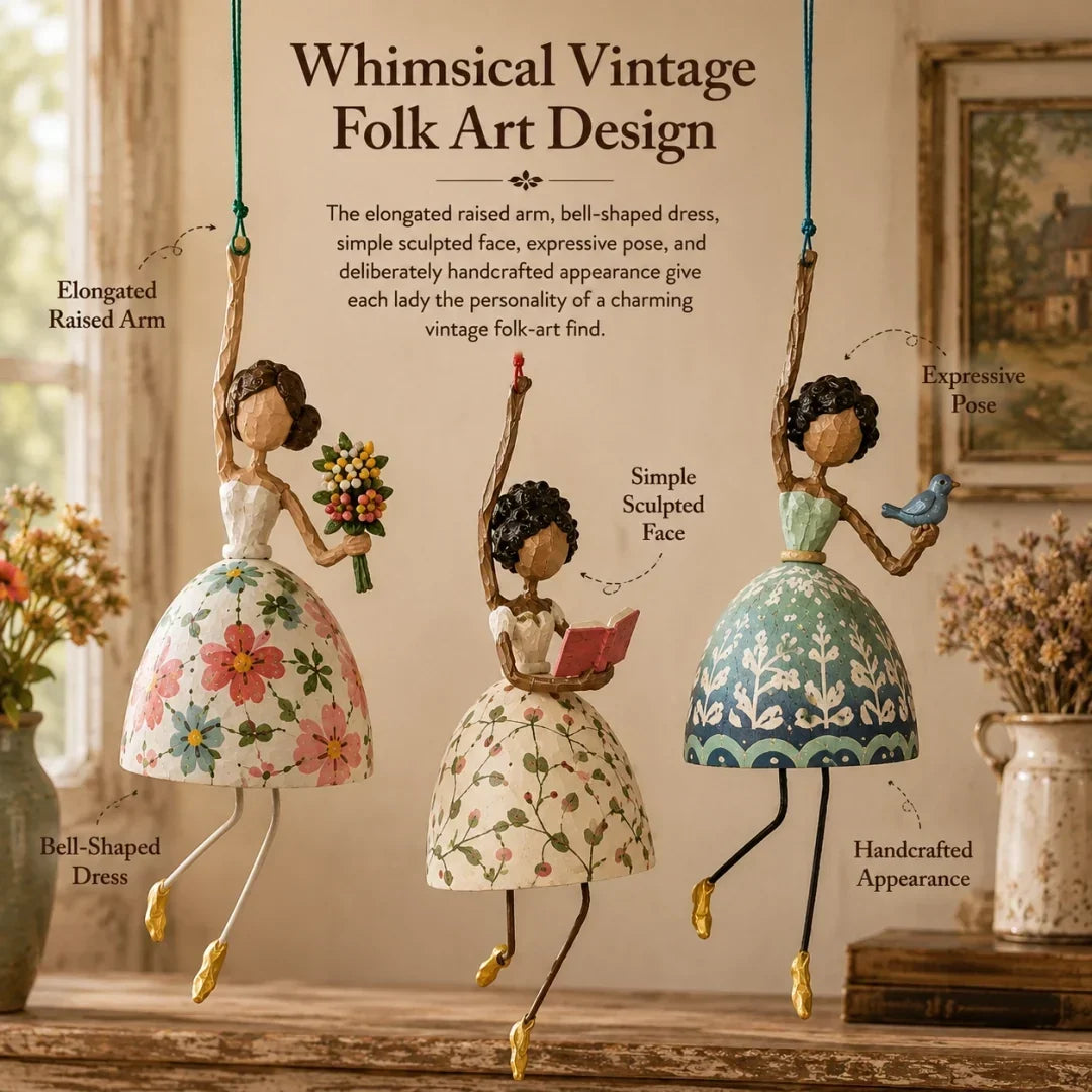 🔥 Last Day 50% OFF –🌈Whimsical Dancing Lady Hanging Ornament