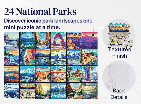 🔥Last Day 49% OFF - 🏞️🧩National Parks Advent Calendar | 🏙️🎁 A Holiday Countdown Full of Travel Dreams