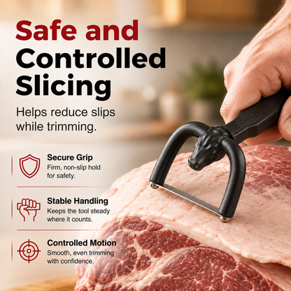 🔥 Last Day 50% OFF –🥩 Handheld Fat Trimmer for Beef & Pork BBQ Prep