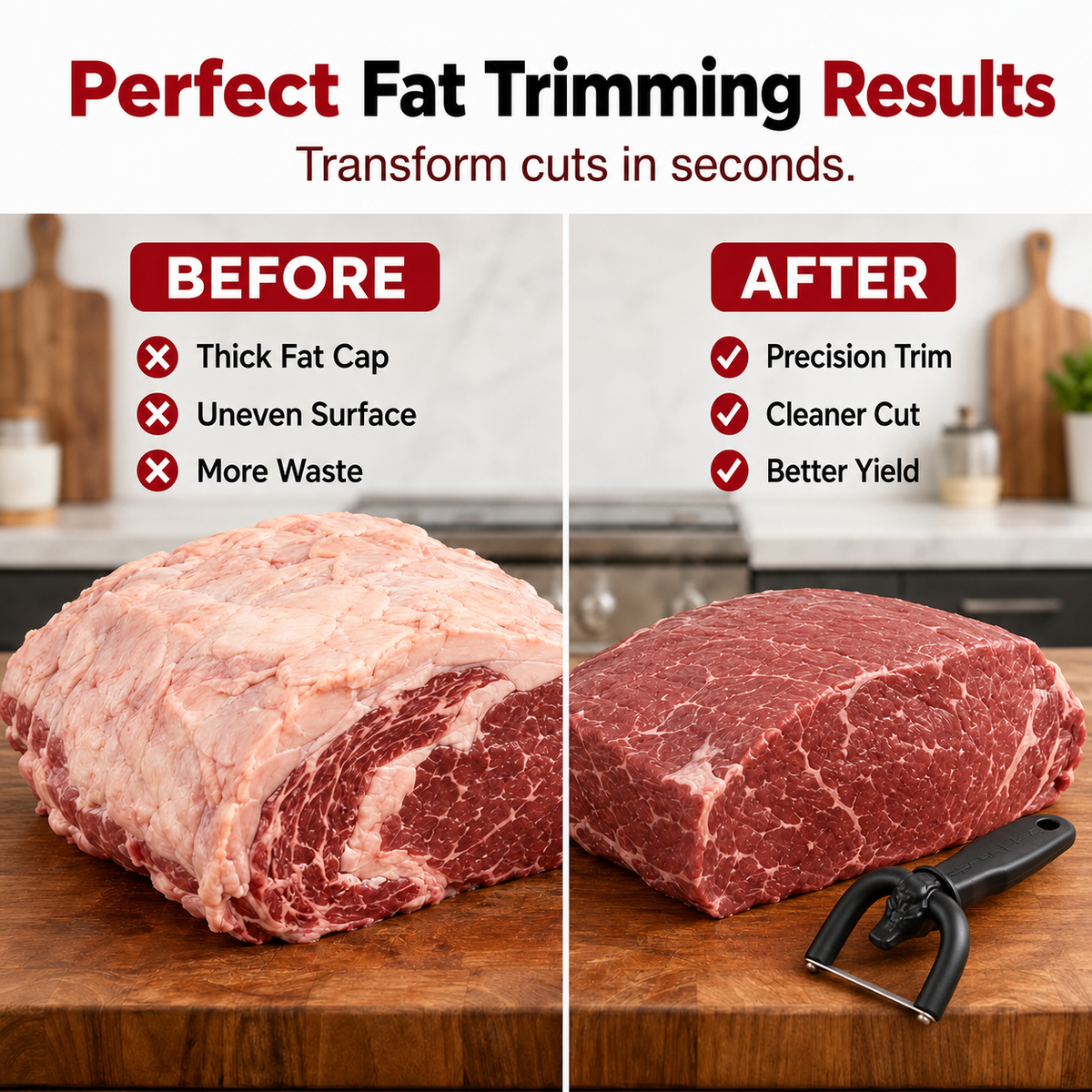 🔥 Last Day 50% OFF –🥩 Handheld Fat Trimmer for Beef & Pork BBQ Prep