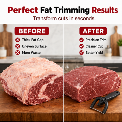 🔥 Last Day 50% OFF –🥩 Handheld Fat Trimmer for Beef & Pork BBQ Prep